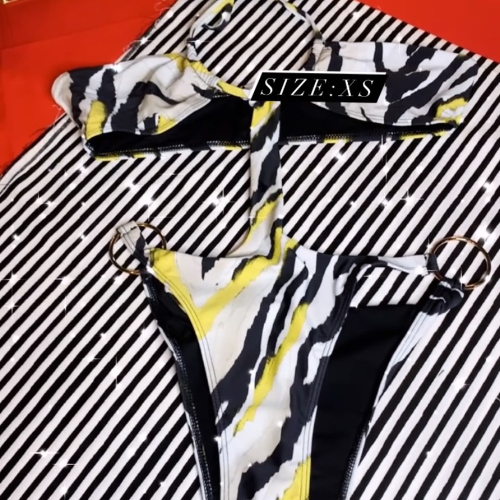 Zebra Print Swimsuit